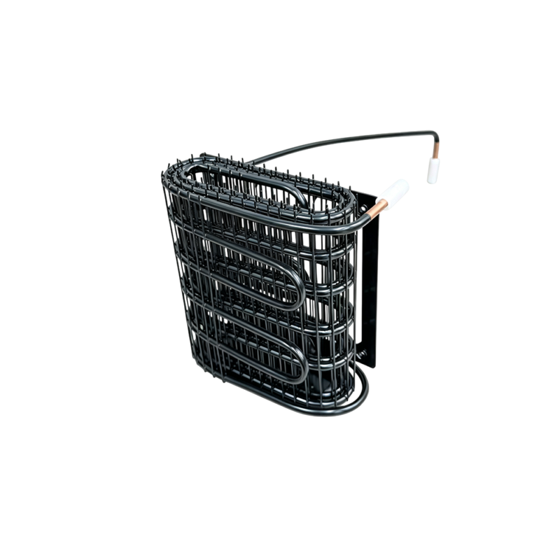 Bread-style wire-on-tube condenser for car refrigerators